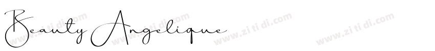 Beauty Angelique字体转换